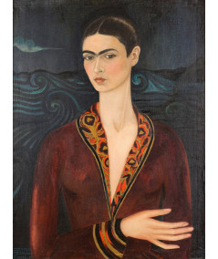 Autoportret W Aksamitnej Sukience Kahlo Frida 1937 Reprodukcja