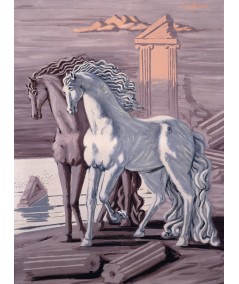 Reprodukcja obrazu Konie nad brzegiem morza