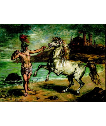Reprodukcja obrazu Wojownik trzymający konia