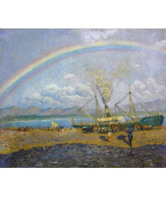 Reprodukcja obrazu Ulewa na Zatoce Santoña