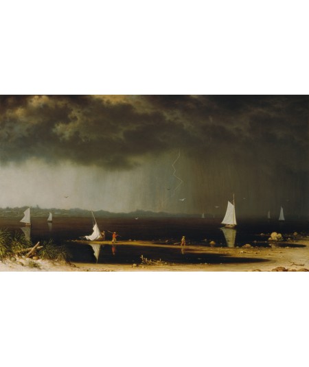 Reprodukcja obrazu Burza z piorunami w zatoce Narragansett