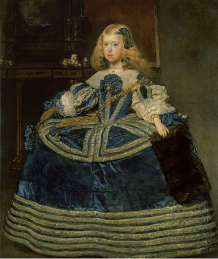 Reprodukcja obrazu Margarita Teresa w niebieskiej sukience