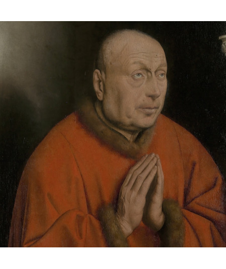 Reprodukcja obrazu Portret Joosa Vijda na ołtarzu w Gandawie