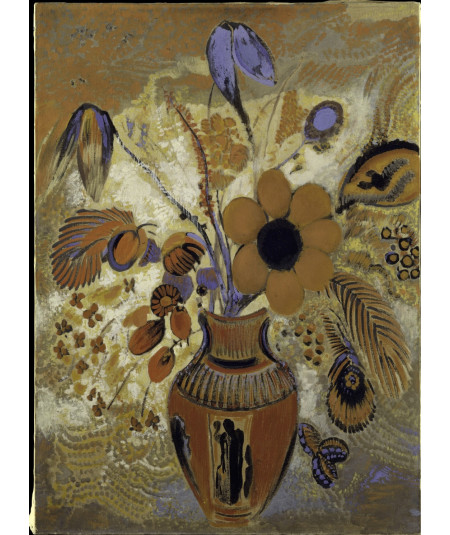 Reprodukcja obrazu Wazon etruski z kwiatami