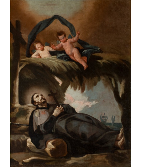 Reprodukcja obrazu Śmierć świętego Franciszka Ksawerego