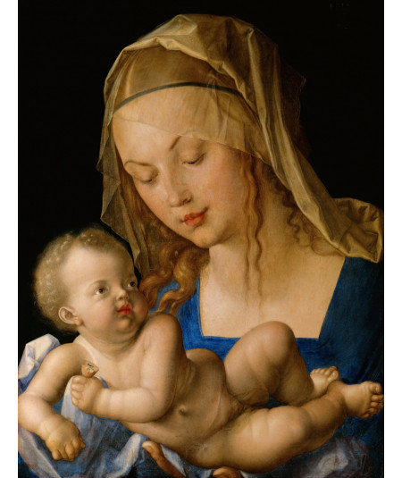 Reprodukcja obrazu Dziewica Dziewica i dziecko z gruszką