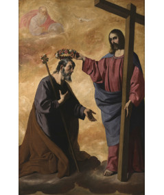 Reprodukcja obrazu Chrystus koronujący świętego Józefa