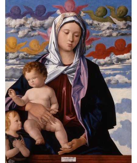reprodukcja obrazu Madonna z Dzieciątkiem ze św. Janem Chrzcicielem