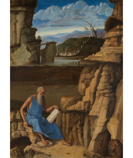 reprodukcja obrazu  Święty Hieronim czyta w krajobrazie