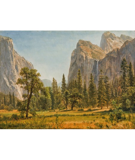 reprodukcja obrazu Bridal Veil Falls dolina Yosemite Kalifornia