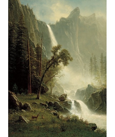reprodukcja obrazu Bridal Veil Falls dolina Yosemite