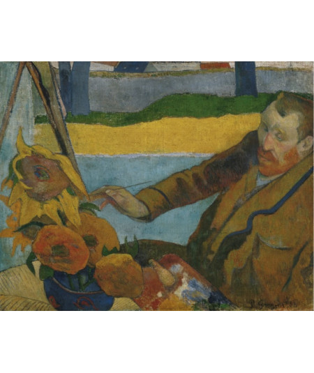 Reprodukcja obrazu Vincent van Gogh malujący słoneczniki