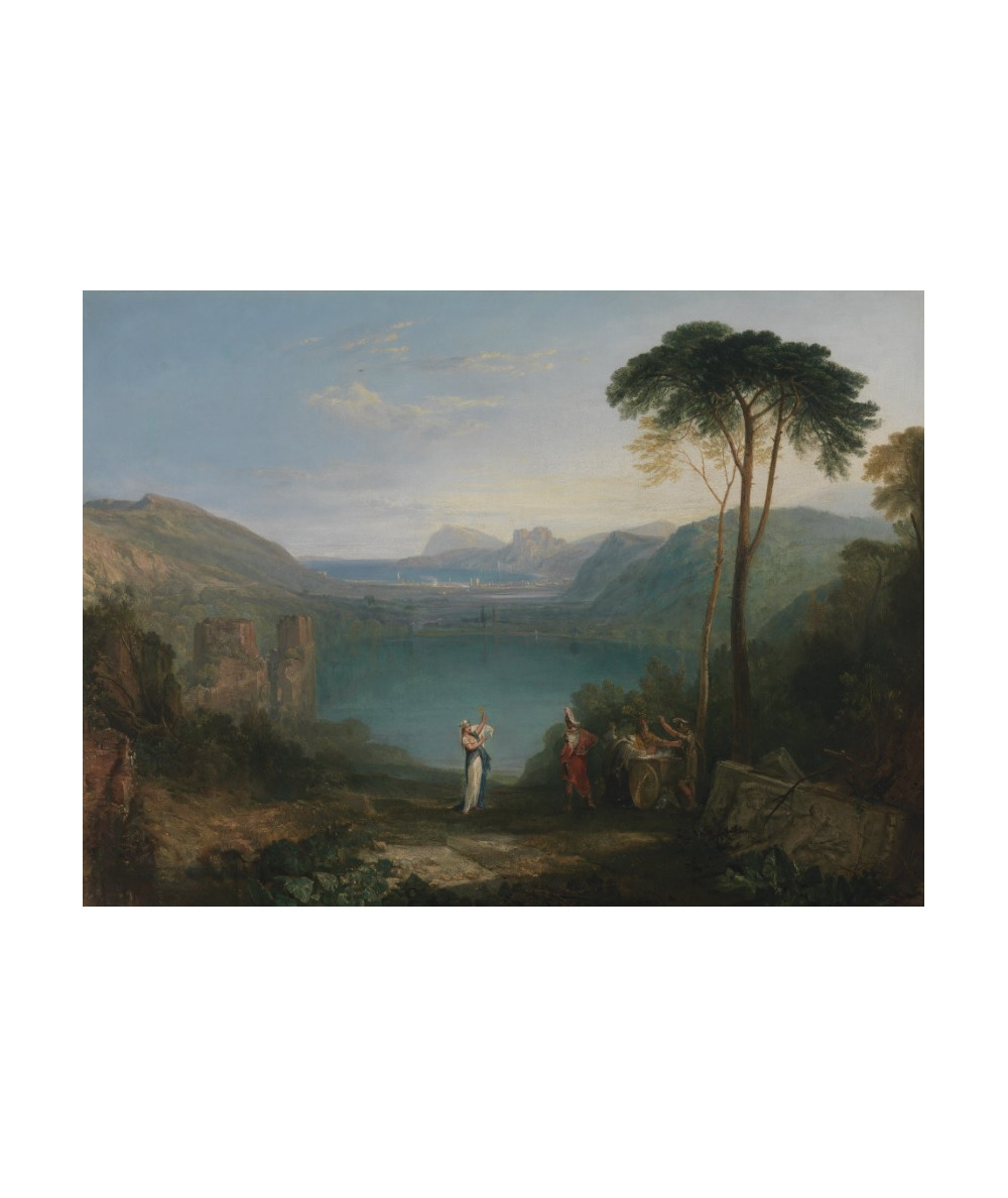 Reprodukcja obrazu Jezioro Avernus Eneasz i Sybilla Kumejska