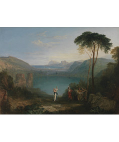 Reprodukcja obrazu Jezioro Avernus Eneasz i Sybilla Kumejska