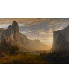 reprodukcja obrazu Patrząc w dół Yosemite Valley w Kalifornii