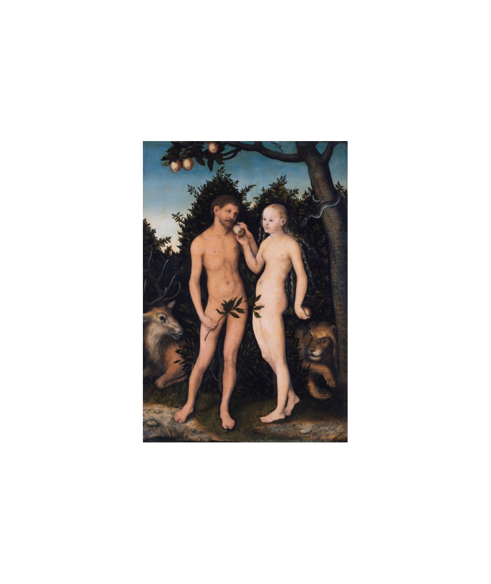 Reprodukcja obrazu Adam i Ewa w raju