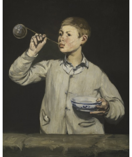 Reprodukcja obrazu Chłopiec puszczający bańki