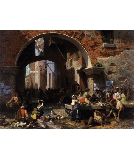 reprodukcja obrazu Rzymski Rynek Rybny Łuk Oktawiusza