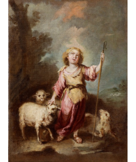 Reprodukcja obrazu Dzieciątko Chrystus jako Dobry Pasterz