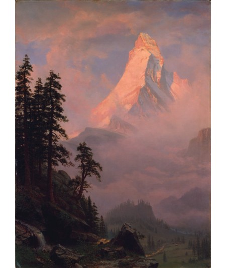 reprodukcja obrazu Wschód słońca nad Matterhorn