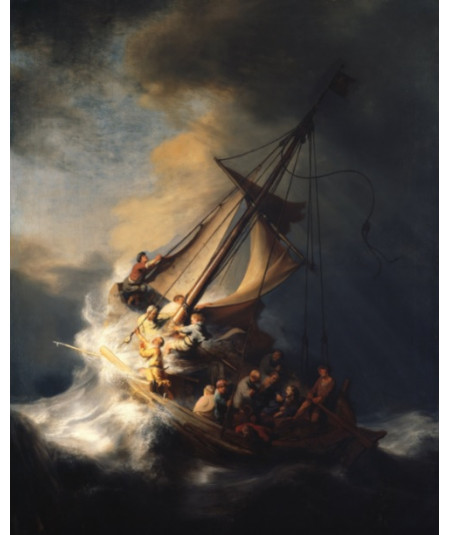 Reprodukcja obrazu Chrystus podczas burzy na Jeziorze Galilejskim