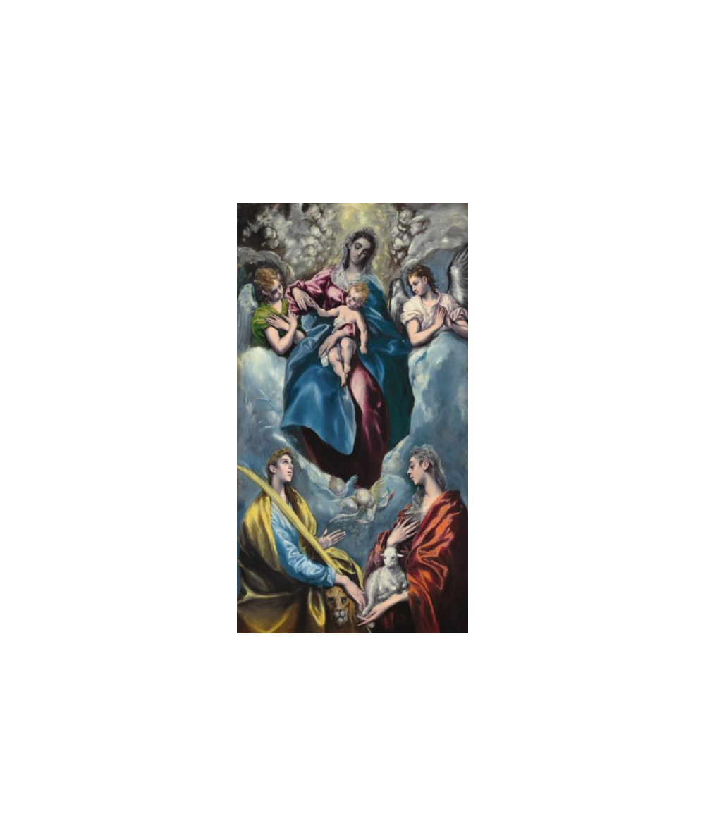 Reprodukcja obrazu Madonna z Dzieciątkiem ze Świętym Marcinem i Świętą Agnieszką