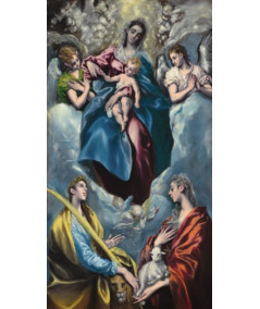 Reprodukcja obrazu Madonna z Dzieciątkiem ze Świętym Marcinem i Świętą Agnieszką