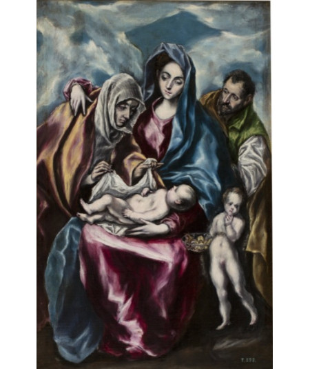 Reprodukcja obrazu Święta Rodzina ze Świętą Anną i Świętym Janem