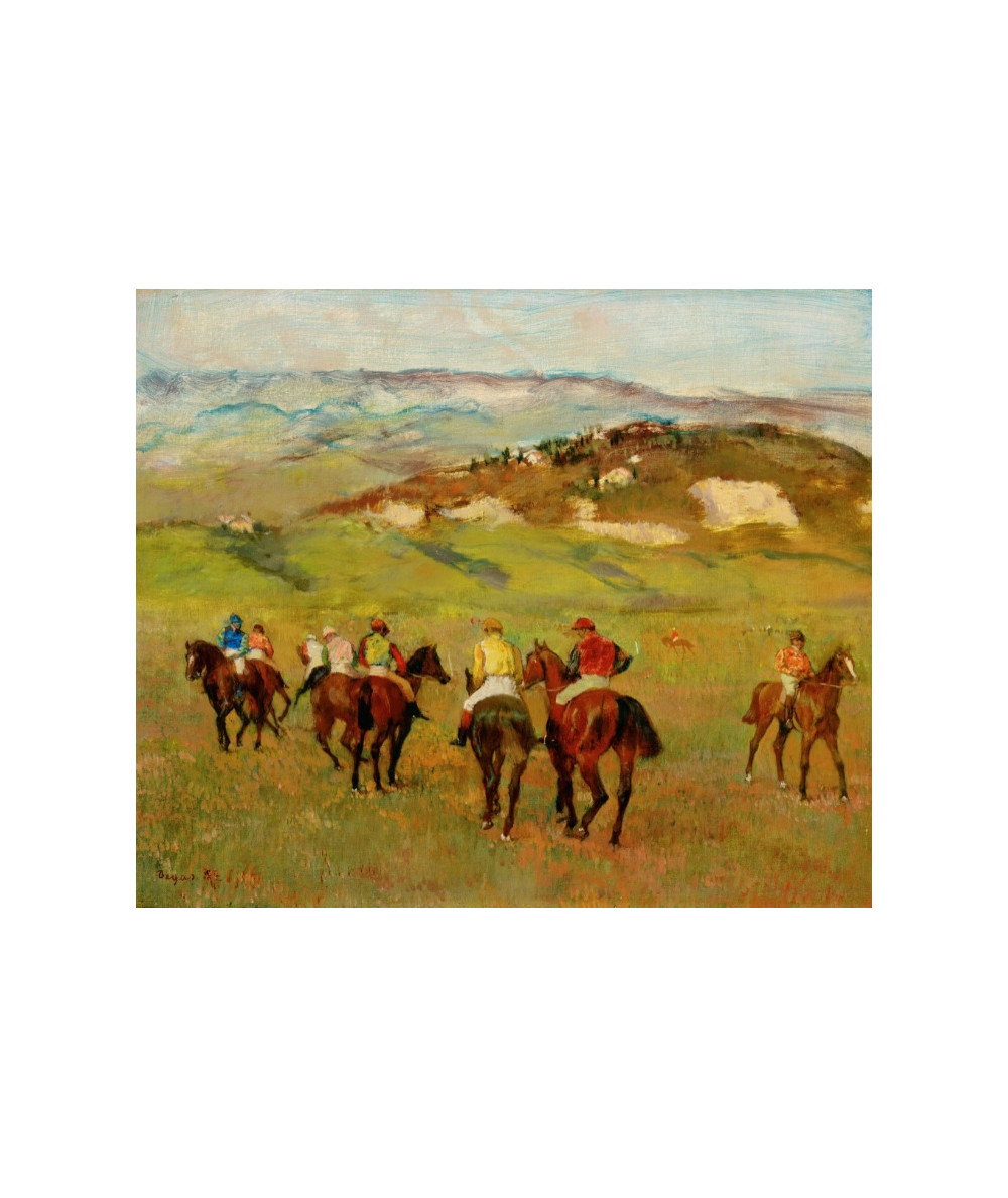 Reprodukcja obrazu Dżokeje na koniu przed Odległymi Wzgórzami