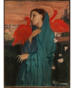 Reprodukcja obrazu Młoda kobieta z ibisami