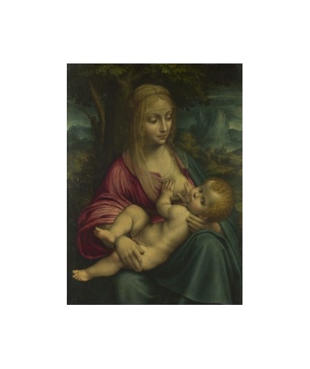 Święta Anna dziewica z dzieciątkiem Leonardo da Vinci (1513)