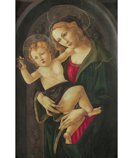 reprodukcja obrazu Madonna z Dzieciątkiem w niszy