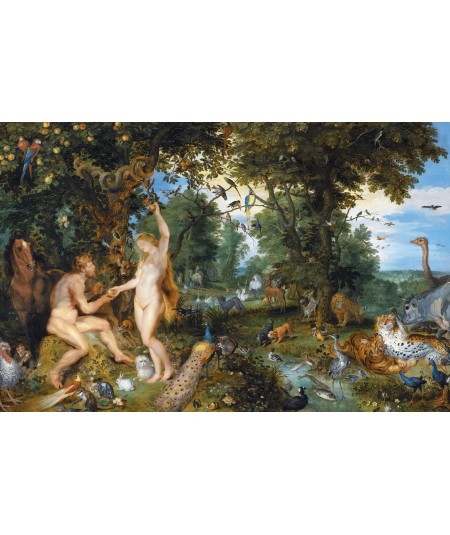 reprodukcja obrazu Ogród Eden wraz z upadkiem człowieka