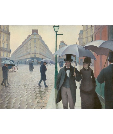 reprodukcja obrazu Paris Street deszczowy dzień