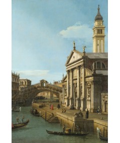 reprodukcja obrazu Capriccio Most Rialto i kościół św Giorgio Maggiore