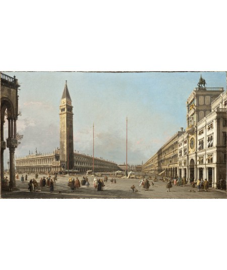 Reprodukcja obrazu Piazza San Marco patrząc na południe i zachód