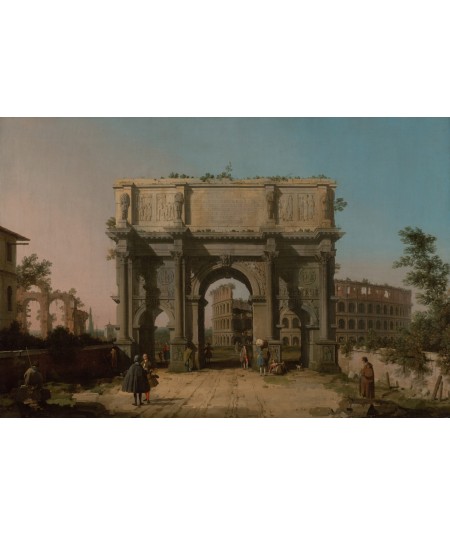Reprodukcja obrazu Widok na Łuk Konstantyna z Koloseum