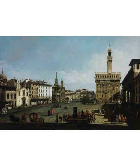 Reprodukcja obrazu Piazza della Signoria we Florencji