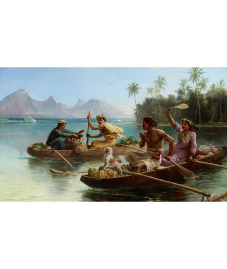 Reprodukcja obrazu Wyścig na rynek Tahiti